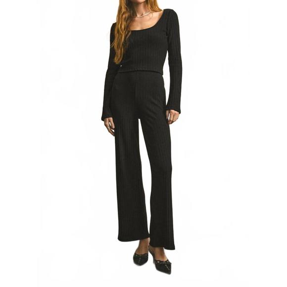 NEW Z SUPPLY monte rib pants in black - Picture 5 of 5